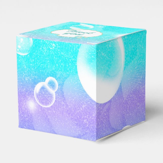 Enchanted Under the Sea Mermaid Party Favour Boxes (Front Side)