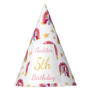 Enchanted Unicorn Birthday Party Hat