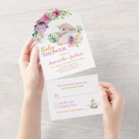 Enchanted Unicorn Delicate Baby Girl Baby Shower 