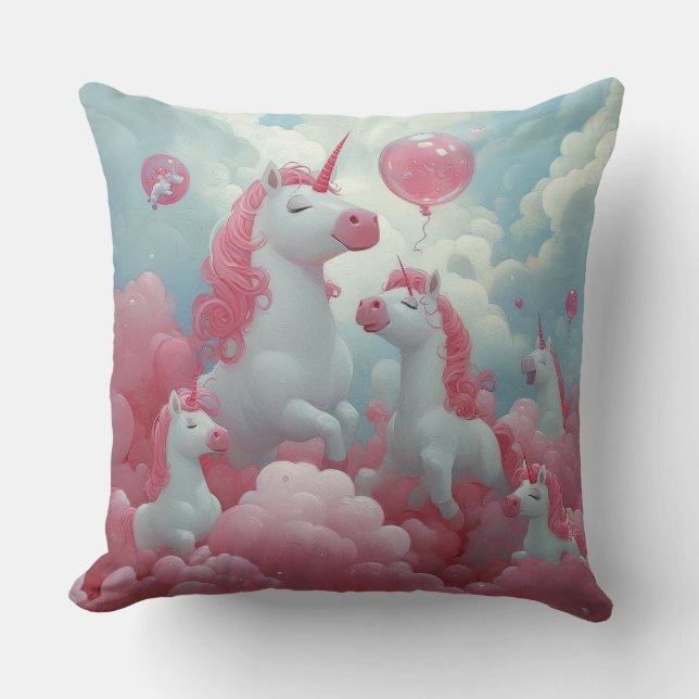 Enchanted Unicorn Dreamscape Cushion (Front)