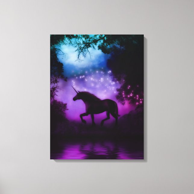 Enchanted Unicorn Wrapped Canvas Print (Front)