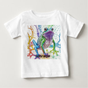 Enchanted Vibrant Happy Frog Baby T-Shirt