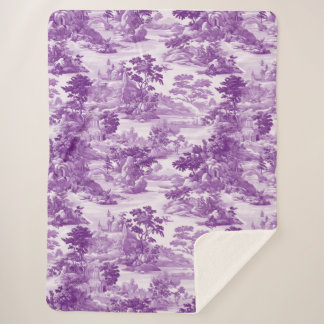 Enchanted Violet Valley Collection Sherpa Blanket