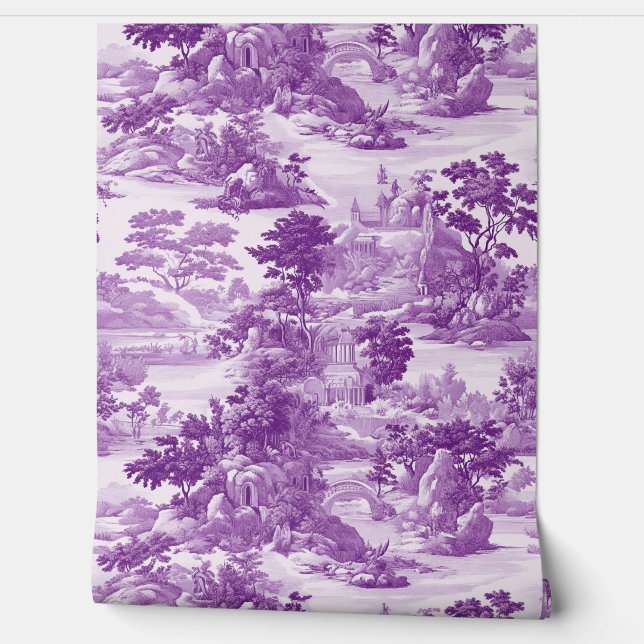 Enchanted Violet Valley Collection Wallpaper (Unrolling)