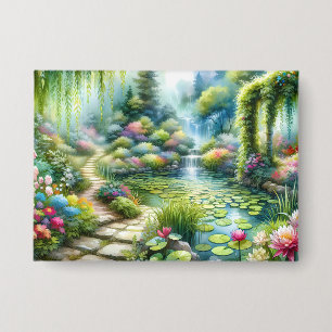 Enchanted Waterfall Garden Lily Pond