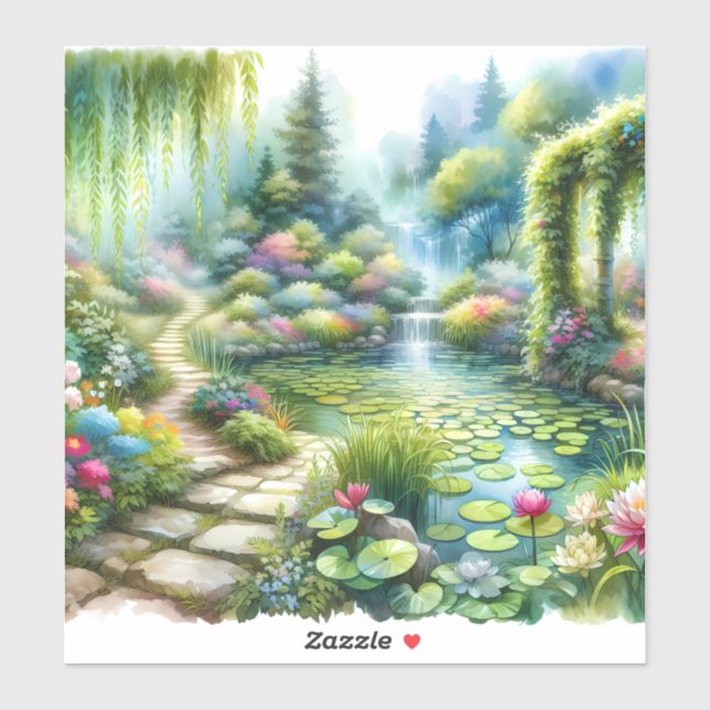 Enchanted Waterfall Garden Lily Pond (Sheet)
