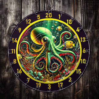Enchanted Waters Octopus Dartboard