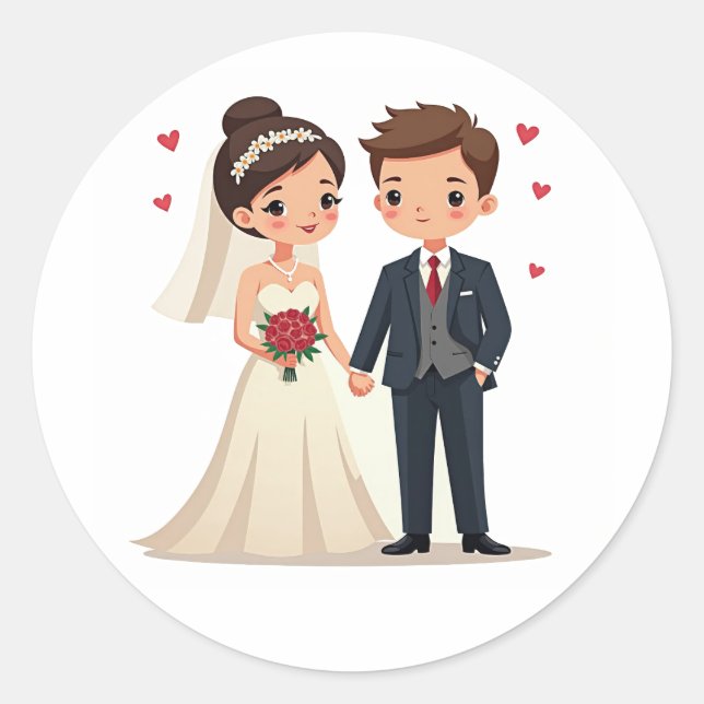 Enchanted Wedding Day Stickers (Front)
