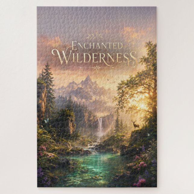 Enchanted Wilderness Large Format Fantasy  Jigsaw Puzzle (Vertical)