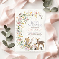 Enchanted Wildflower Woodland Forest Baby Shower