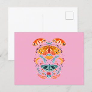 Enchanted Wings Magical Moth Butterfly Postcard
