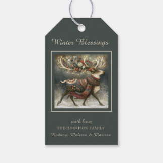 Enchanted Winter Bear Gift Tags