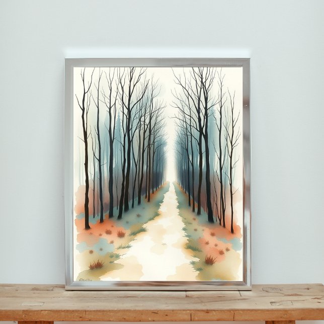 Enchanted Winter Forest Path Poster (Creator Uploaded)