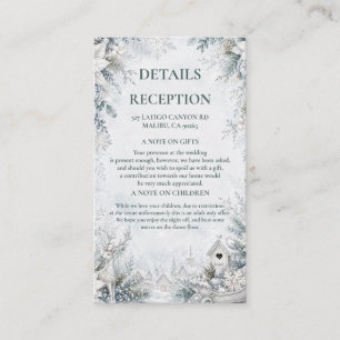 Enchanted Winter Hamlet Enclosure Card