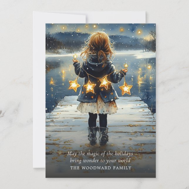 Enchanted Winter Holiday Card (Front)