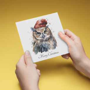 Enchanted Winter Owl, custom Invitation