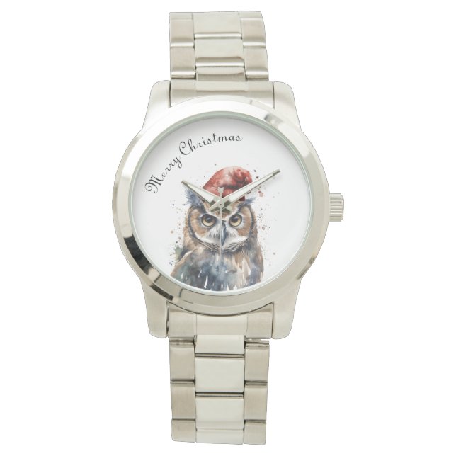 Enchanted Winter Owl, custom Watch (Front)