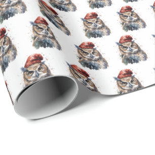 Enchanted Winter Owl Wrapping Paper