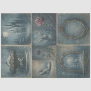 Enchanted Winter Tales Gothic Fairytale Decoupage  Tissue Paper