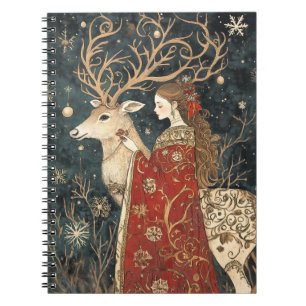 Enchanted Winter: The Maiden and the Stag Notebook