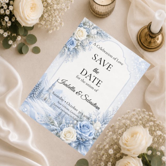Enchanted Winter Wedding Save The Date (Creator Uploaded)