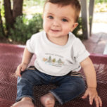 Enchanted Winter Woodland Birthday Baby T-Shirt<br><div class="desc">Celebrate your little one's special day with this adorable Enchanted Winter Woodland Birthday Baby T-Shirt! Featuring charming watercolor woodland creatures, snow-dusted evergreens, and whimsical "Winter ONEderland" text, this shirt is perfect for a first birthday party or winter-themed celebration. Crafted from soft, breatheable cotton, it ensures comfort while adding a magical...</div>