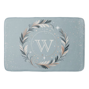Enchanted Winter Wreath Bath Mat