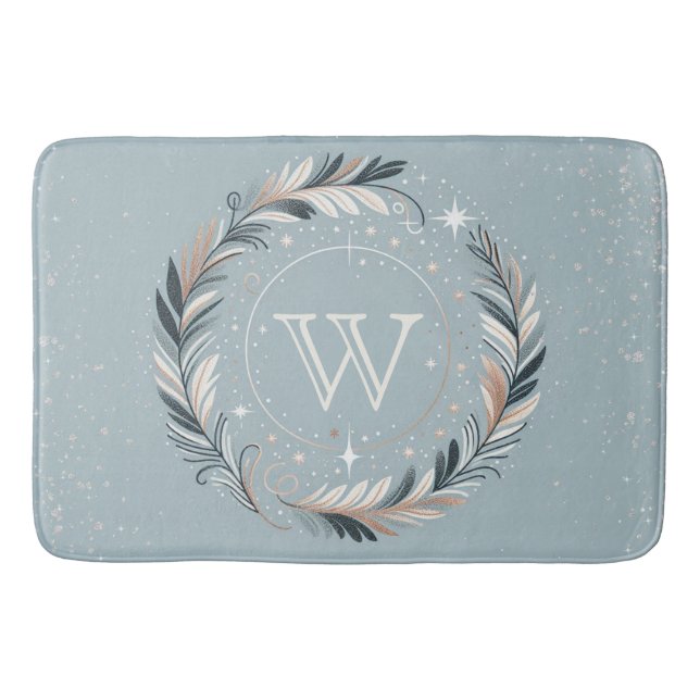 Enchanted Winter Wreath Bath Mat (Front)