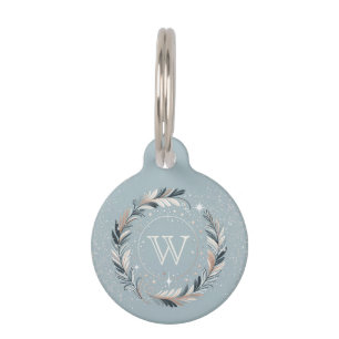 Enchanted Winter Wreath Pet Tag