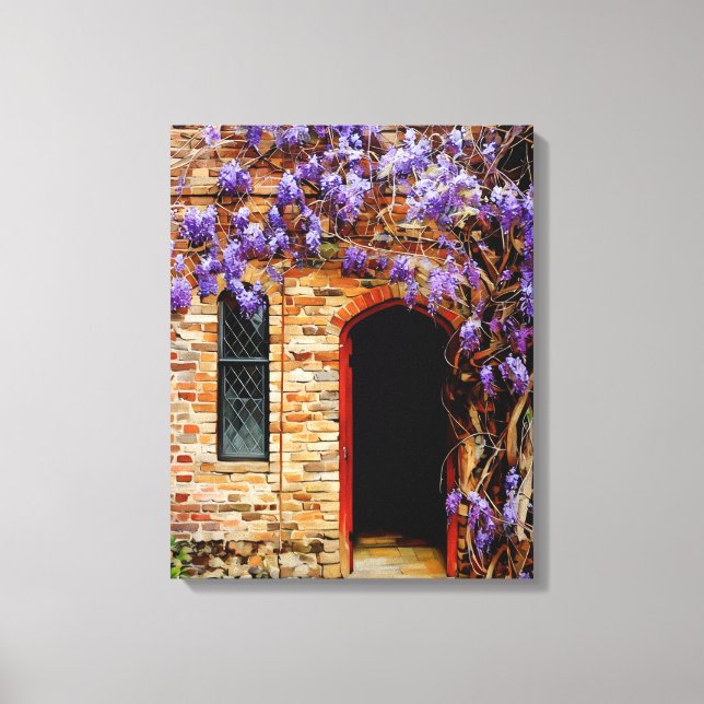 Enchanted Wisteria Lane Canvas Print (Front)