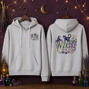 Enchanted Witchy Cat Apothecary Watercolor Hoodie