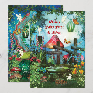 Enchanted Woodland Fairy Forest Party Invitation