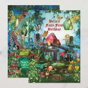 Enchanted Woodland Fairy Forest Party Invitation