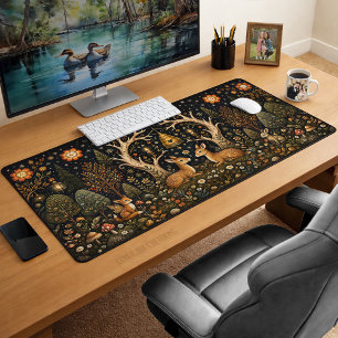 Enchanted Woodland Fantasy Aesthetic Desk Mat