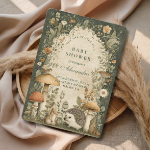 Enchanted Woodland Forest Baby Shower Invitation