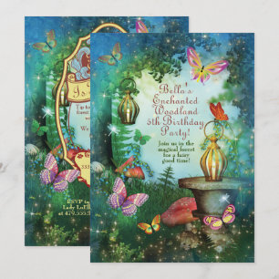 Enchanted Woodland Forest Party Invitation