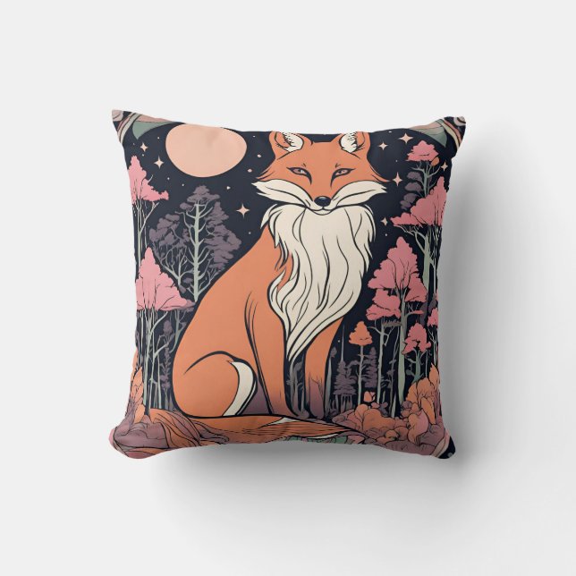 Enchanted Woodland Fox D19 Cushion (Front)