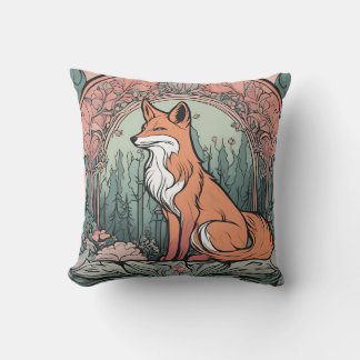 Enchanted Woodland Fox D6 Cushion