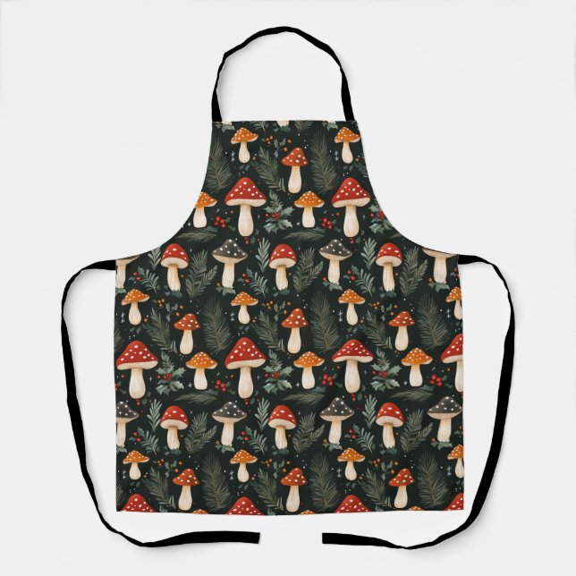 Enchanted Woodland Holiday Apron (Front)