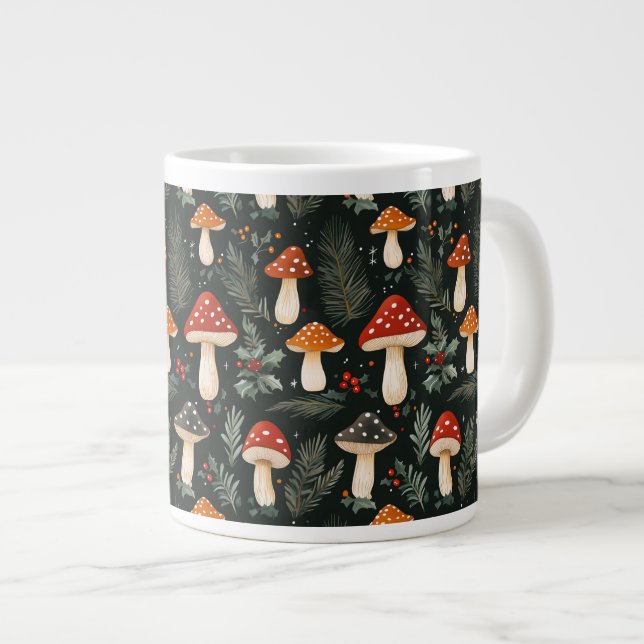 Enchanted Woodland Holiday Large Coffee Mug (Front Right)