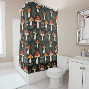 Enchanted Woodland Holiday Shower Curtain