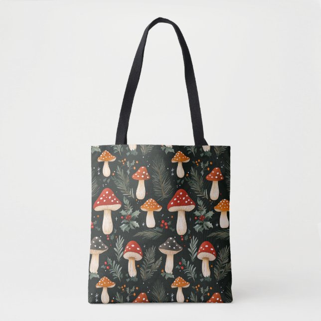 Enchanted Woodland Holiday Tote Bag (Front)