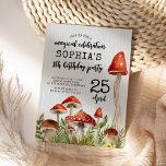 Enchanted Woodland Mushrooms Kids Birthday Invitation<br><div class="desc">Enchanted Woodland Mushrooms Kids Birthday Invitation</div>