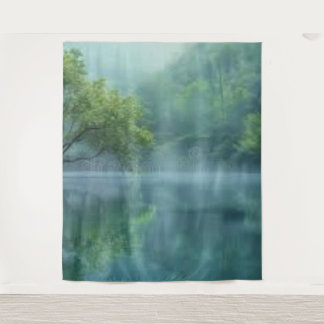 Enchanted Woodland Nature Scenery Hanging Tapestry