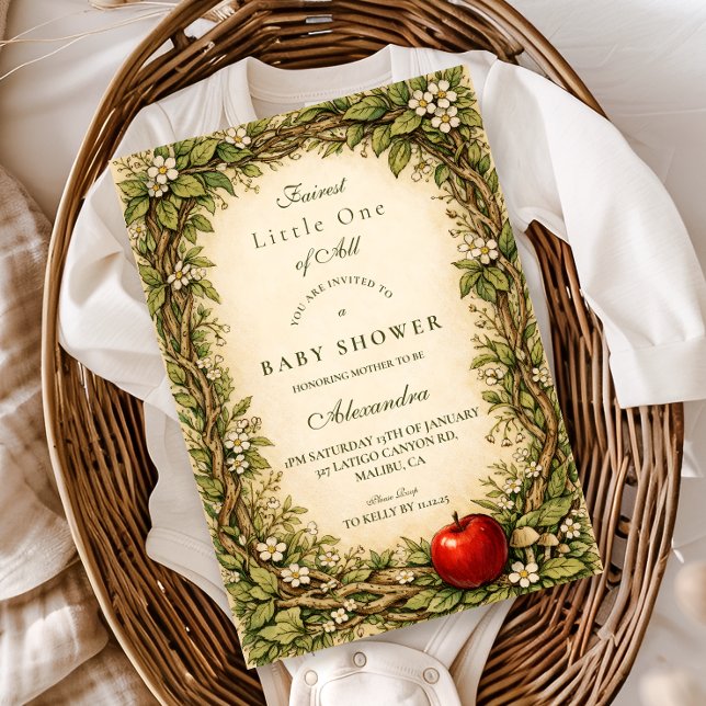 Enchanted Woodland Storybook Baby Shower Invitation (Creator Uploaded)