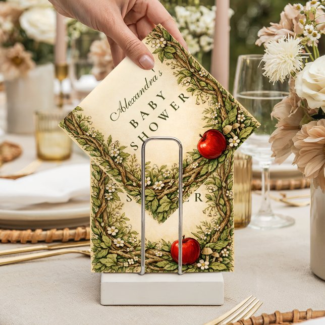 Enchanted Woodland Storybook Baby Shower Napkin (Creator Uploaded)