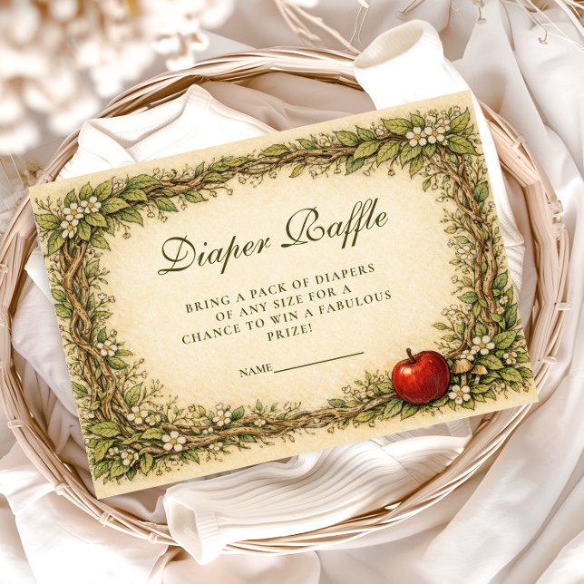 Enchanted Woodland Storybook Diapper Raffle Enclosure Card (Creator Uploaded)