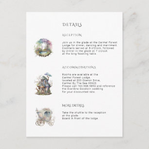 Enchanted Woodland Wedding Enclosure Card