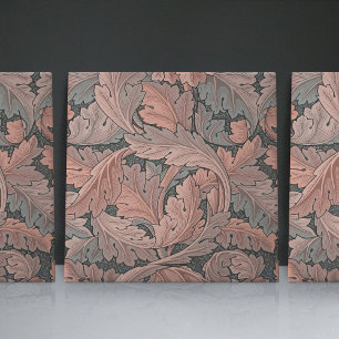 Enchanting Acanthus William Morris Floral Tile