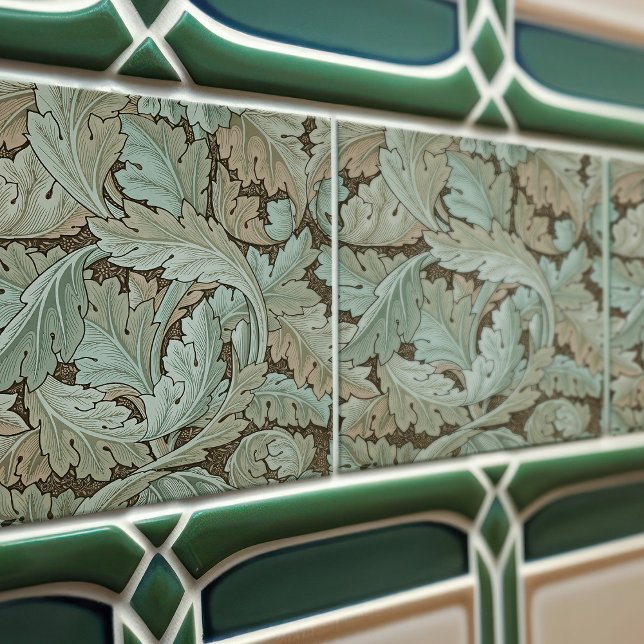 Enchanting Acanthus William Morris Floral  Tile (Creator Uploaded)